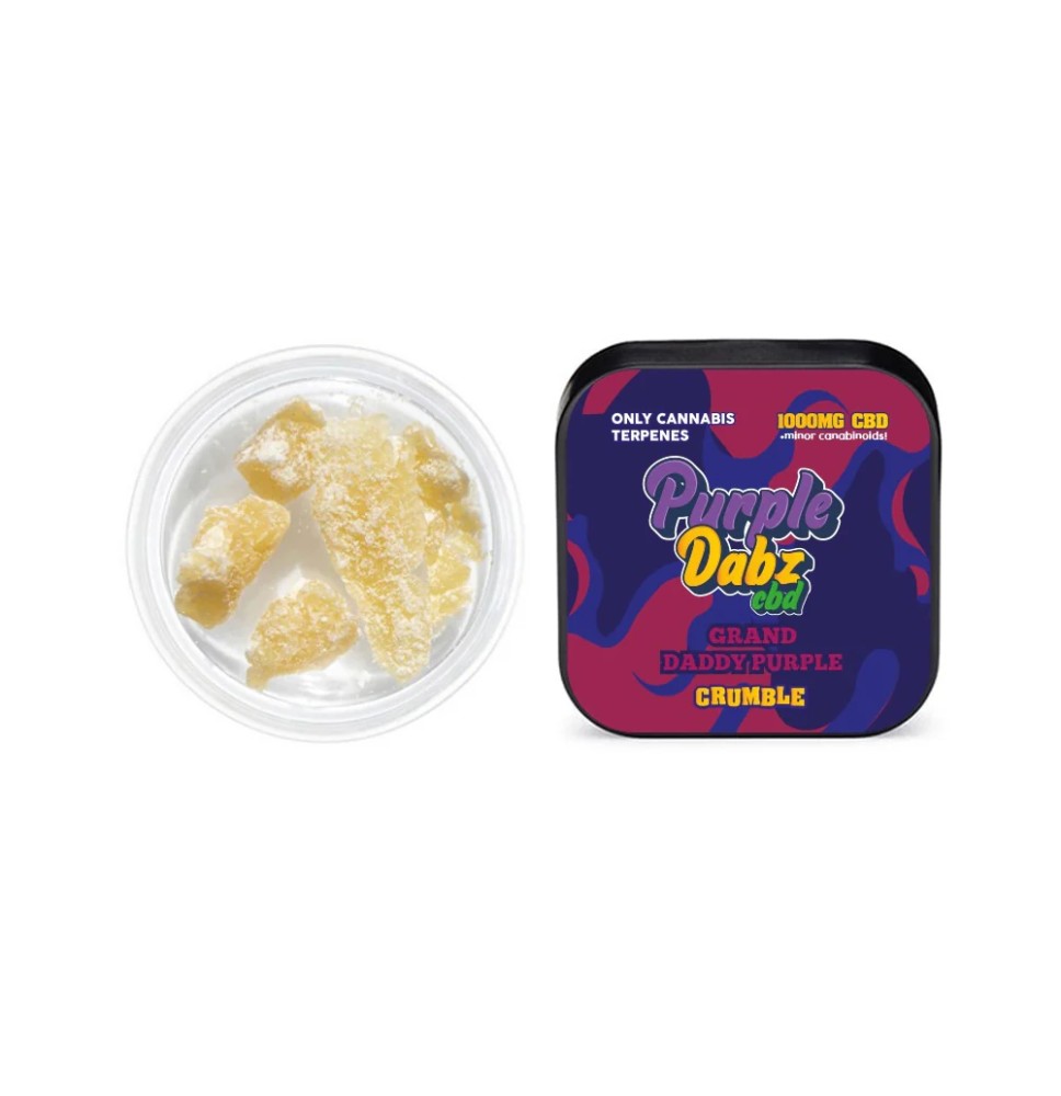 Purple Dabz by Purple Dank 1000mg CBD Crumble - Grand Daddy Purple (BUY 1 GET 1 FREE)