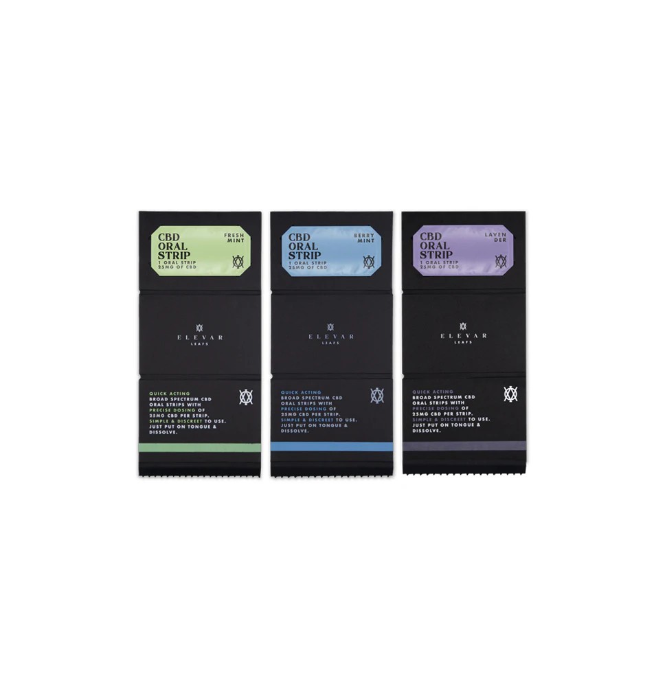 Elevar Leafs 125mg CBD Oral Strips