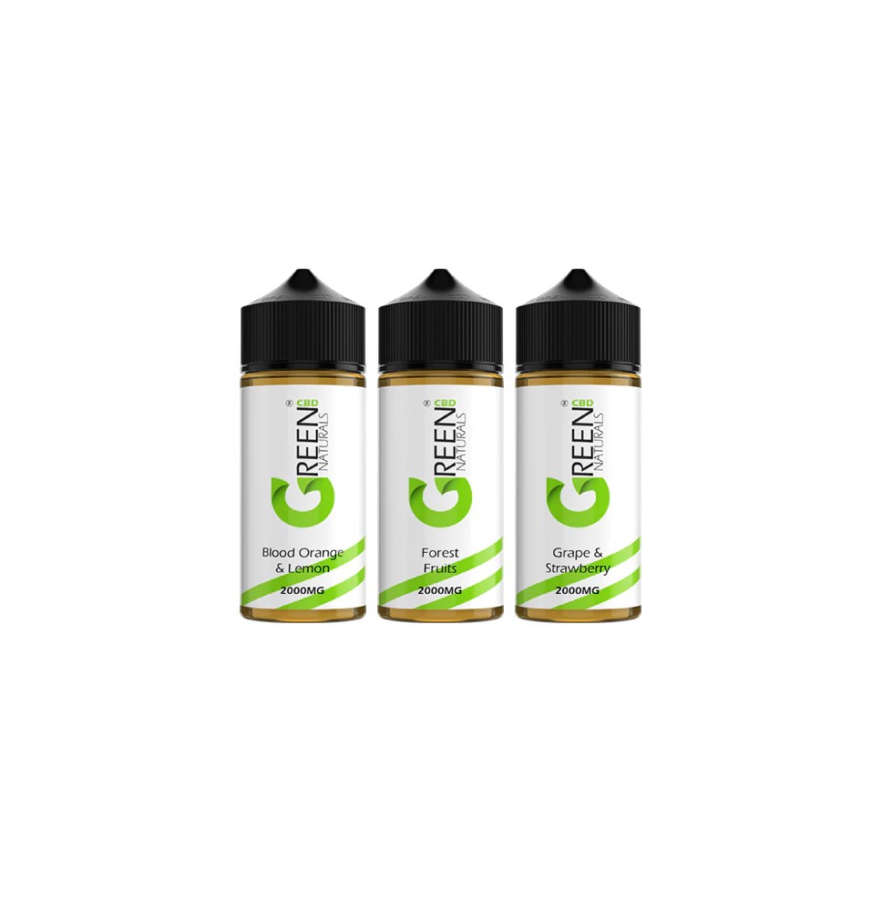 Green Naturals 2000mg CBD Vaping Liquid 100ml (50PG/50VG)