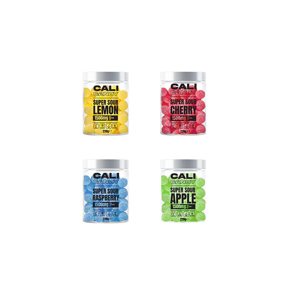 CALI CANDY MAX 1500mg Full Spectrum CBD Vegan Sweets  - 10 Flavours