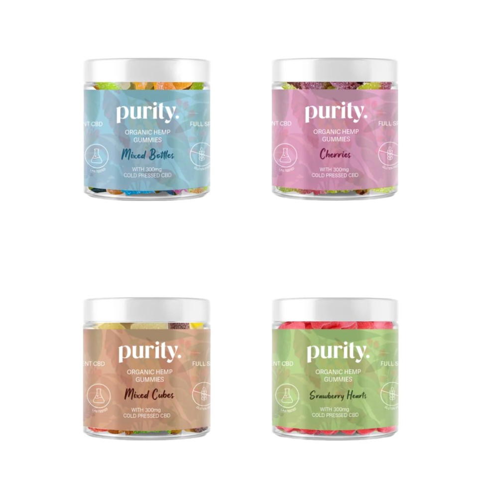 Purity 300mg Full-Spectrum CBD Vegan Gummies 150g