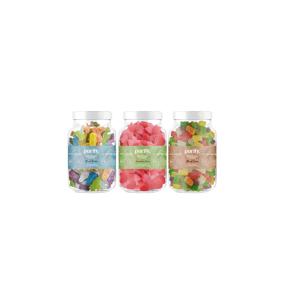 Purity 1600mg Full-Spectrum CBD Vegan Gummies 400g
