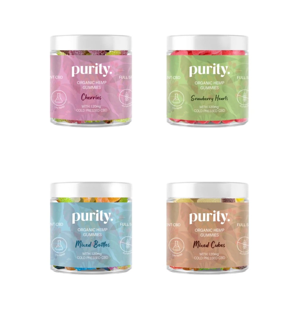 Purity 120mg Full-Spectrum CBD Vegan Gummies 150g