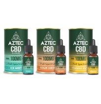 Aztec CBD 100mg CBD Vaping Liquid 10ml (50PG/50VG)