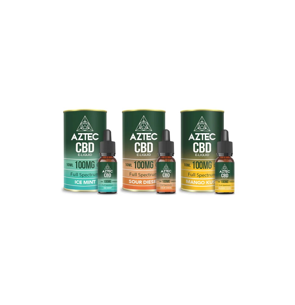 Aztec CBD 100mg CBD Vaping Liquid 10ml (50PG/50VG)
