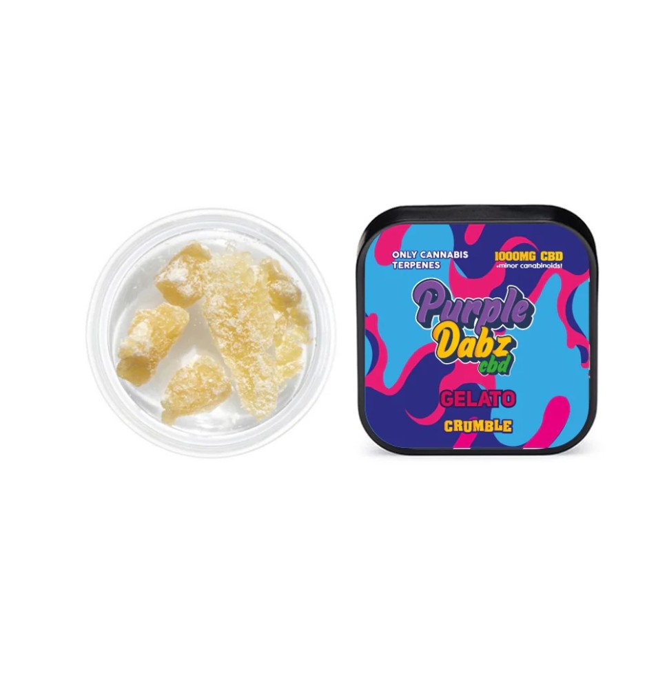 Purple Dabz by Purple Dank 1000mg CBD Crumble - Gelato (BUY 1 GET 1 FREE)