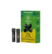 900mg Darwin CBD Prefilled Replacement Pods 1200 Puffs - 2 Pcs