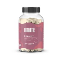 Hembiotic 5000mg Bulk Functional CBD Capsules - 200 Caps