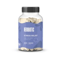 Hembiotic 5000mg Bulk Functional CBD Capsules - 200 Caps