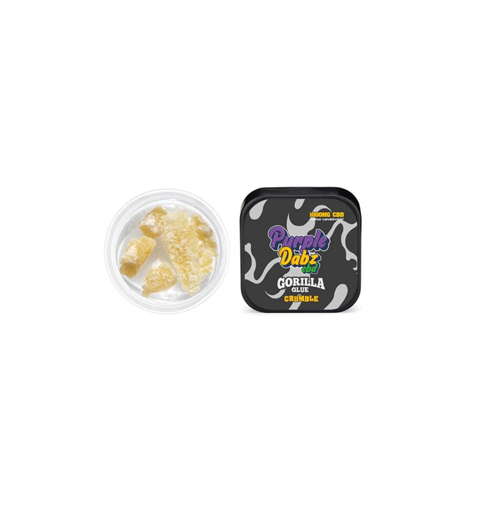 Purple Dabz by Purple Dank 1000mg CBD Crumble - Gorilla Glue (BUY 1 GET 1 FREE)