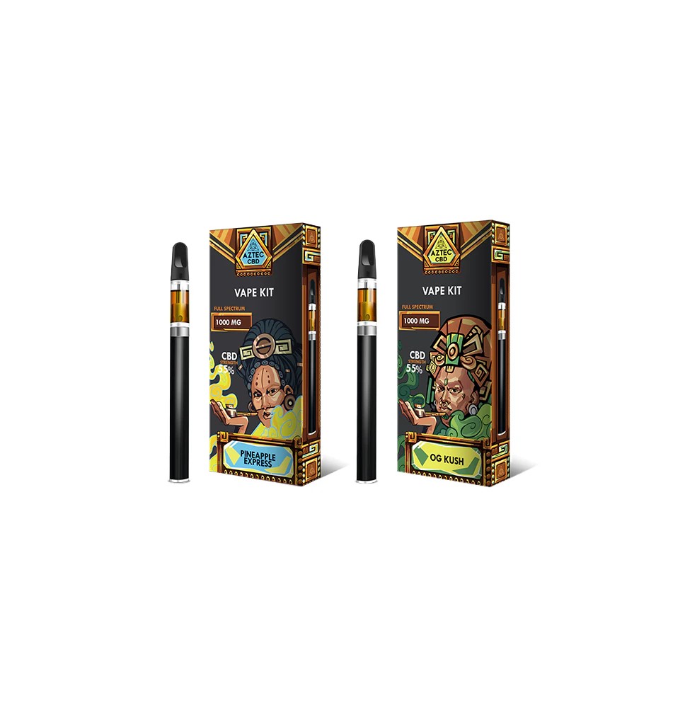 Aztec CBD 1000mg Vape Kit - 1ml