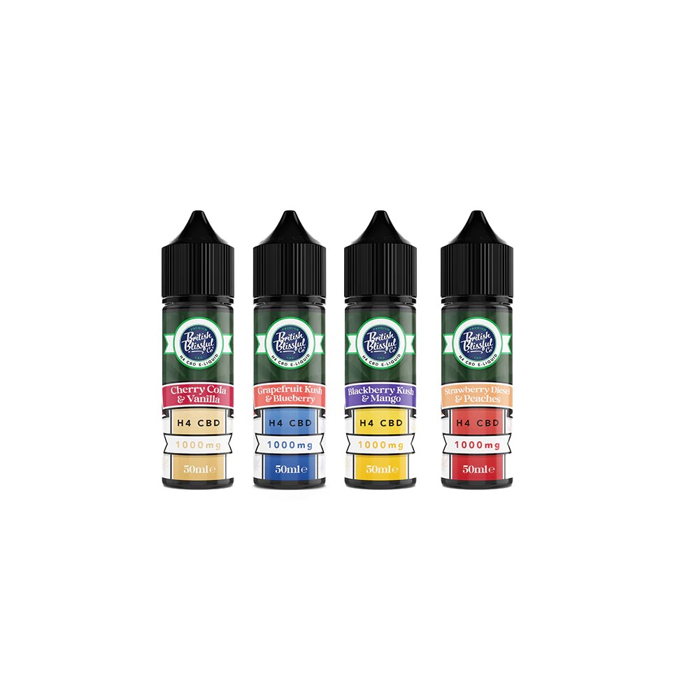 British Blissful 1000mg H4 CBD E-Liquid 50ml