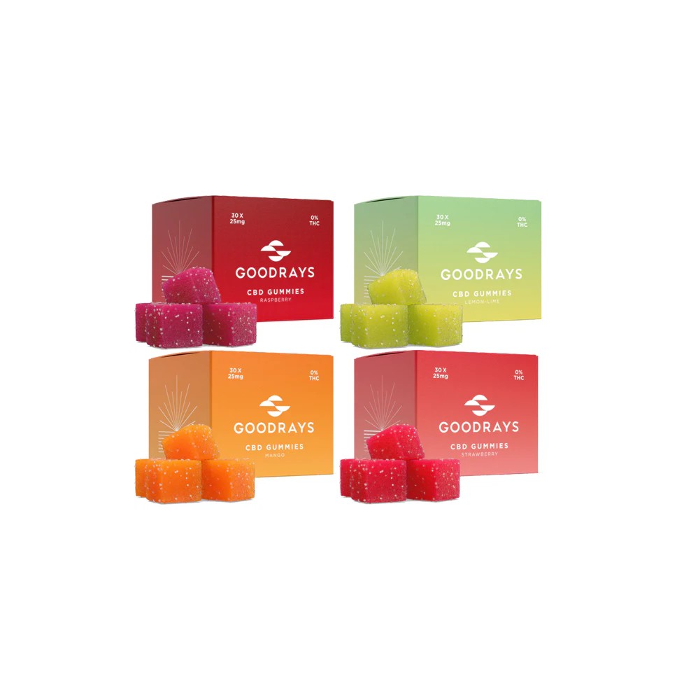 Goodrays 750mg CBD Gummies - 30 Pieces