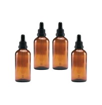 Bulk Empty Amber Glass Tincture Bottles 100ml