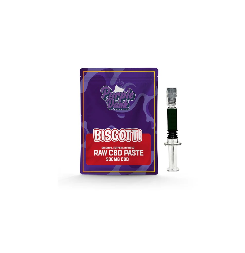Purple Dank 1000mg CBD Raw Paste with Natural Terpenes - Biscotti (BUY 1 GET 1 FREE)
