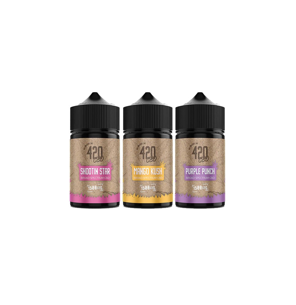 420 E-liquids 1500mg Broad-Spectrum CBD E-Liquids (40VG/60PG)