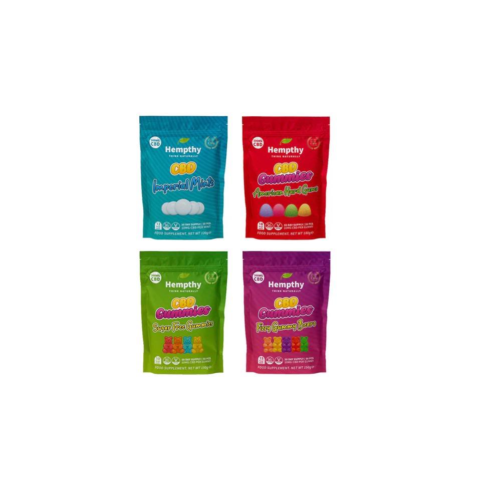 Hempthy 300mg CBD Gummies 30 Ct Pouch
