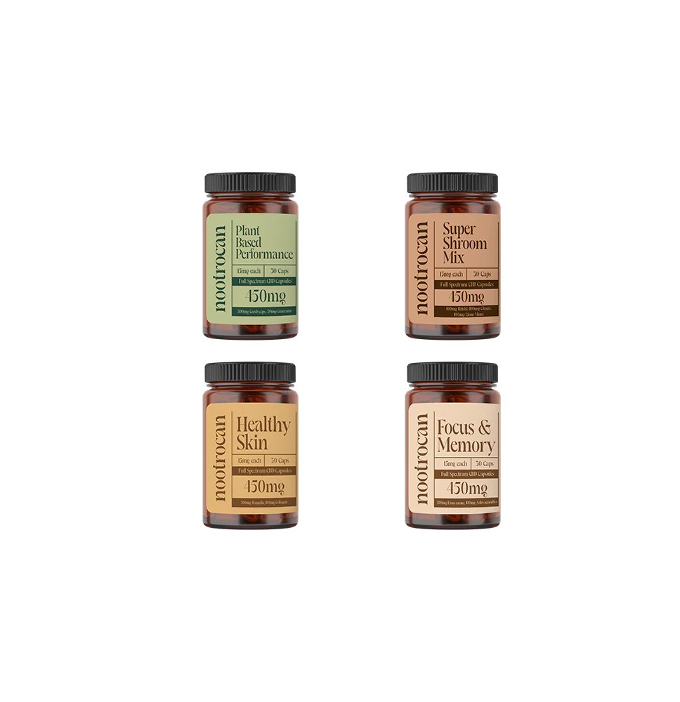 Nootrocan 450mg Full Spectrum CBD Nootropic Capsules - 30 Caps