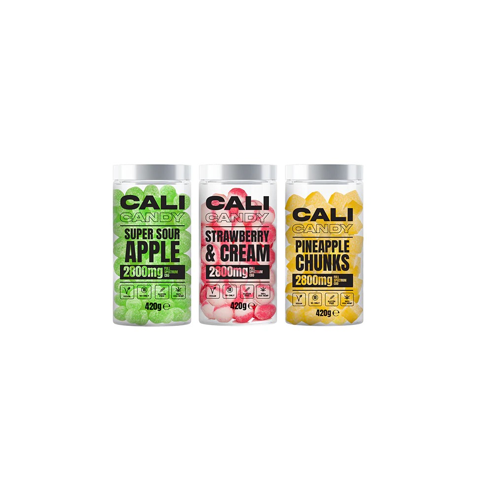 CALI CANDY MAX 2800mg Full Spectrum CBD Vegan Sweets  - 10 Flavours