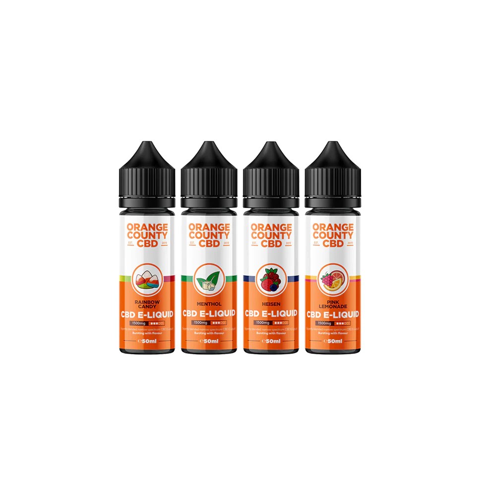 Orange County CBD 1500mg Broad Spectrum CBD E-liquid 50ml (60VG/40PG)