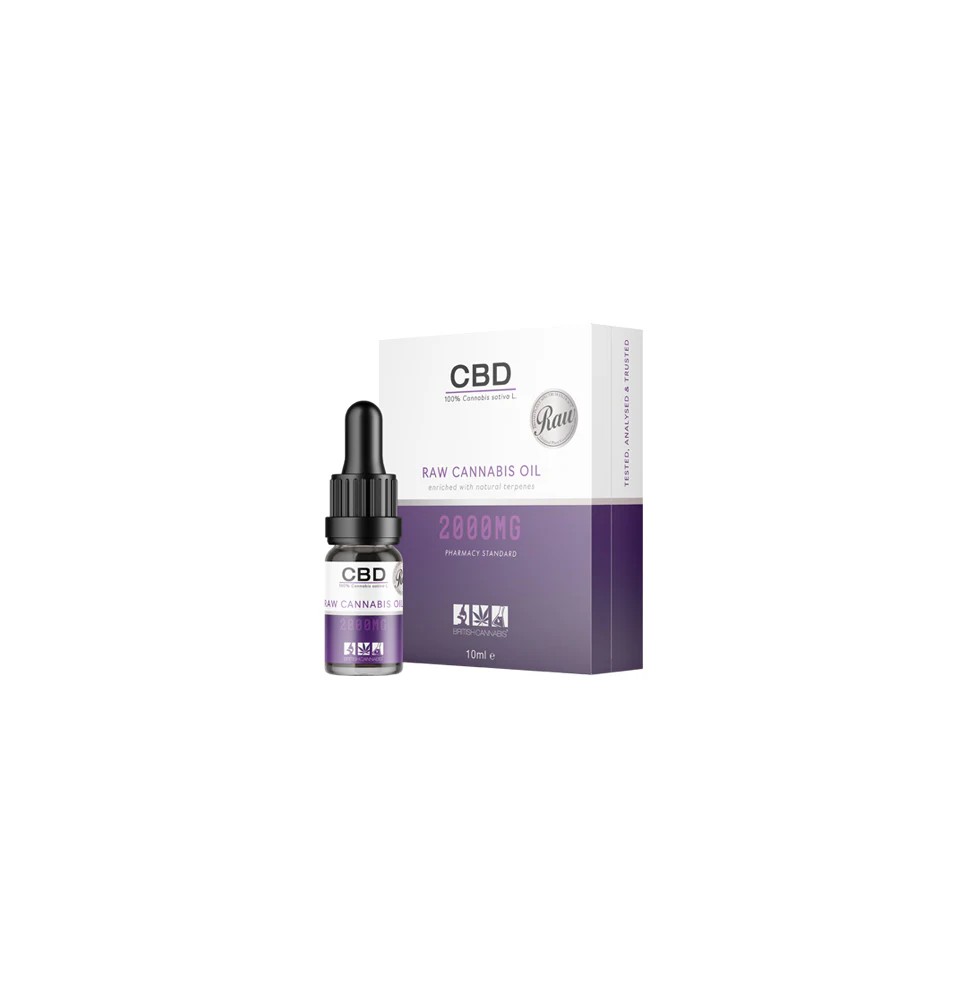CBD by British Cannabis 2000mg CBD Raw Cannabis Oil - 10ml