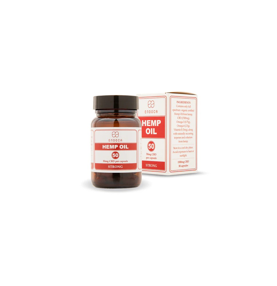 Endoca 1500mg CBD Capsules Hemp Oil - 30 Caps