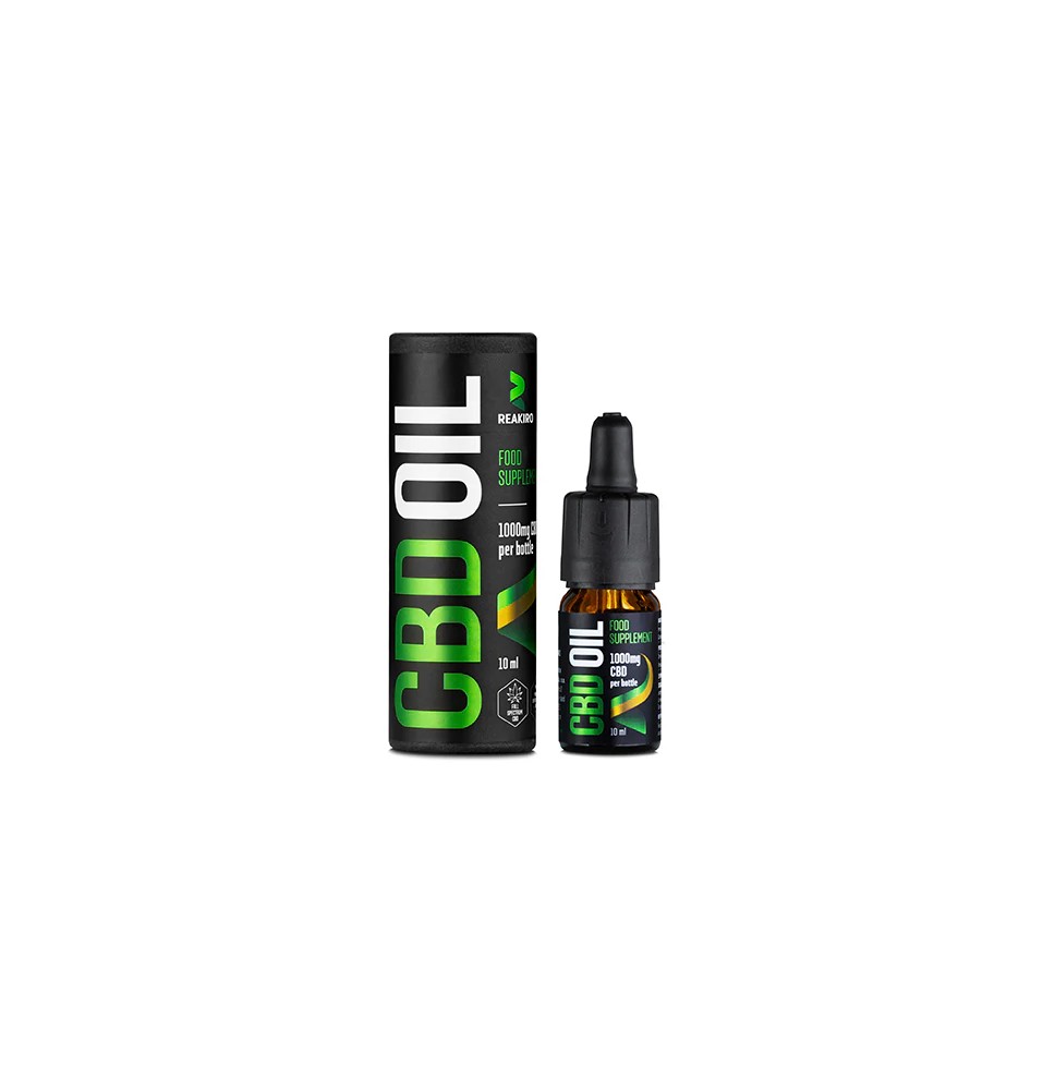 Reakiro 1000mg CBD Oil 10% Full Spectrum - 10ml (BUY 1 GET 1 FREE)