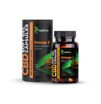 Reakiro 600mg CBD Full Spectrum Omega 3 Capsules - 60 Caps (BUY 1 GET 1 FREE)