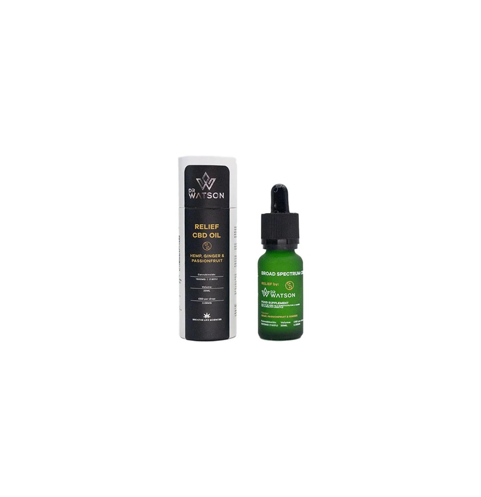 Dr Watson 1500mg Broad-Spectrum Relief CBD Oil 20ml