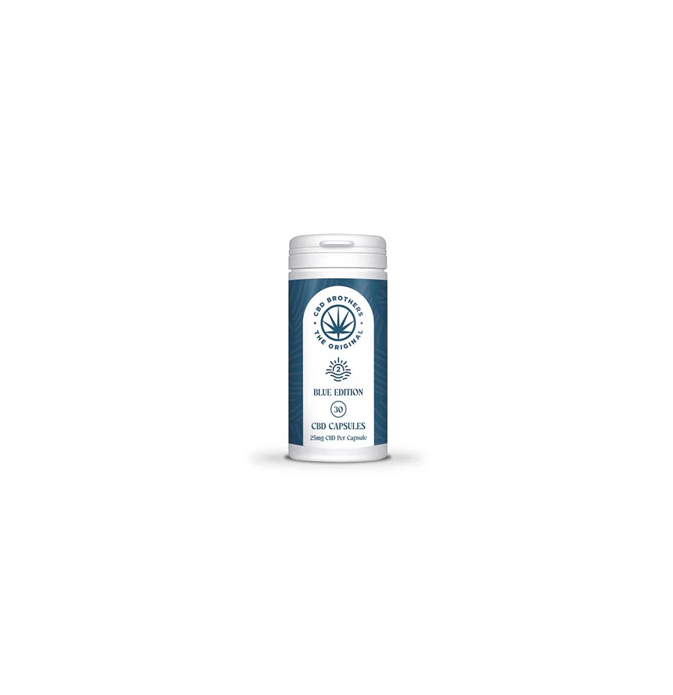 CBD Brothers Blue Edition 750mg CBD/CBDA Vegan Capsules - 30 Caps