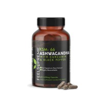 Feel Supreme 25200mg KSM66 Ashwagandha With Curcumin Capsules - 60 Caps