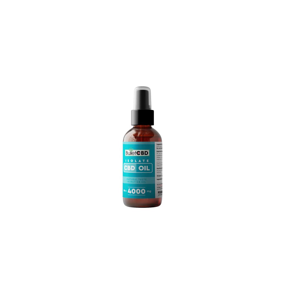Bullet CBD 4000mg Pure CBD Isolate MCT Oil Spray - 50ml