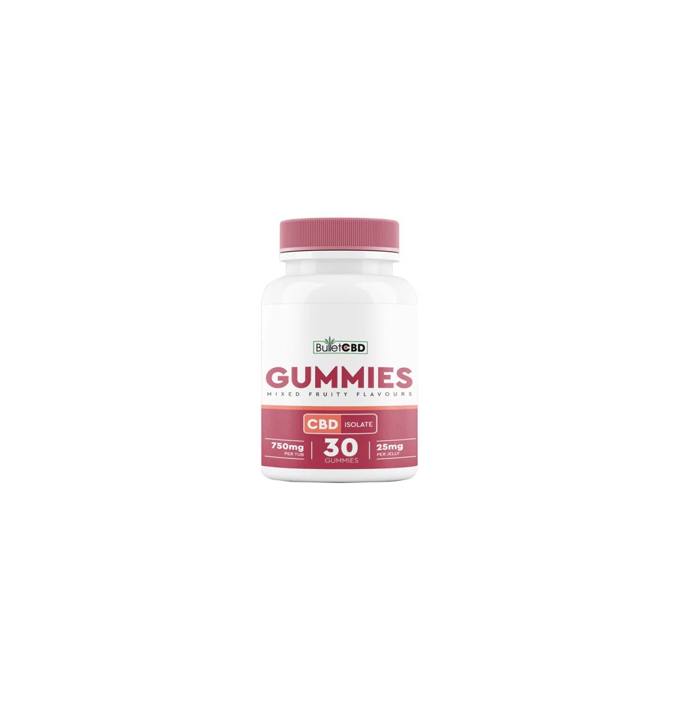 Bullet CBD 750mg CBD Isolate Gummies - 30 Pieces