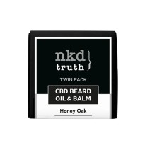 NKD 150mg CBD Twin Pack Honey Oak Beard Oil and balm
