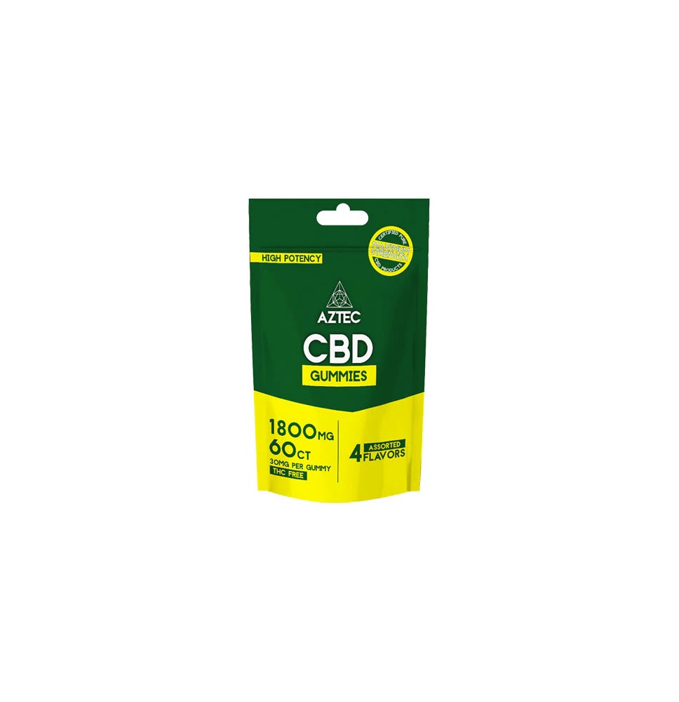 Aztec CBD Broad Spectrum 300mg CBD Gummies - 60 Pieces