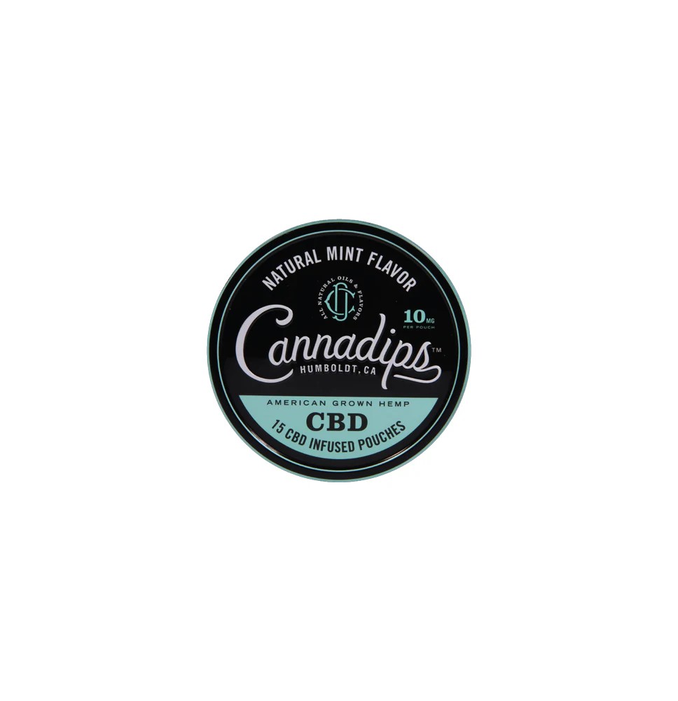 Cannadips 150mg CBD Snus Pouches - Natural Mint