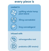 CBME Uplift 1050mg CBD Pineapple Fruit Pieces - 30 Pieces