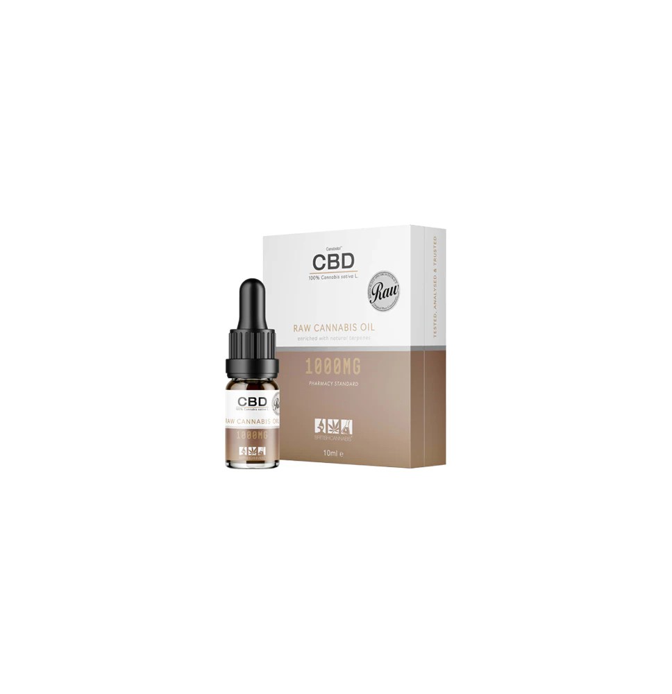 CBD by British Cannabis 1000mg CBD Raw Cannabis Oil Drops 10ml