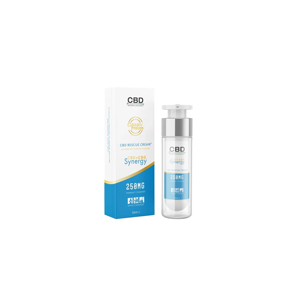 CBD By British Cannabis Synergy 250mg CBG + CBD Rescue Cream - 50ml