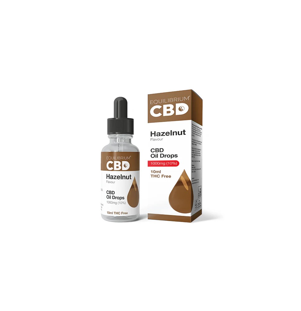 1000mg Equilibrium CBD Oil 10ml - Hazelnut Flavour