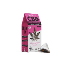Equilibrium CBD Full Spectrum Crimson Hibiscus Berry Tea Bags Box of 12 (Buy 1 Get 1 Free)