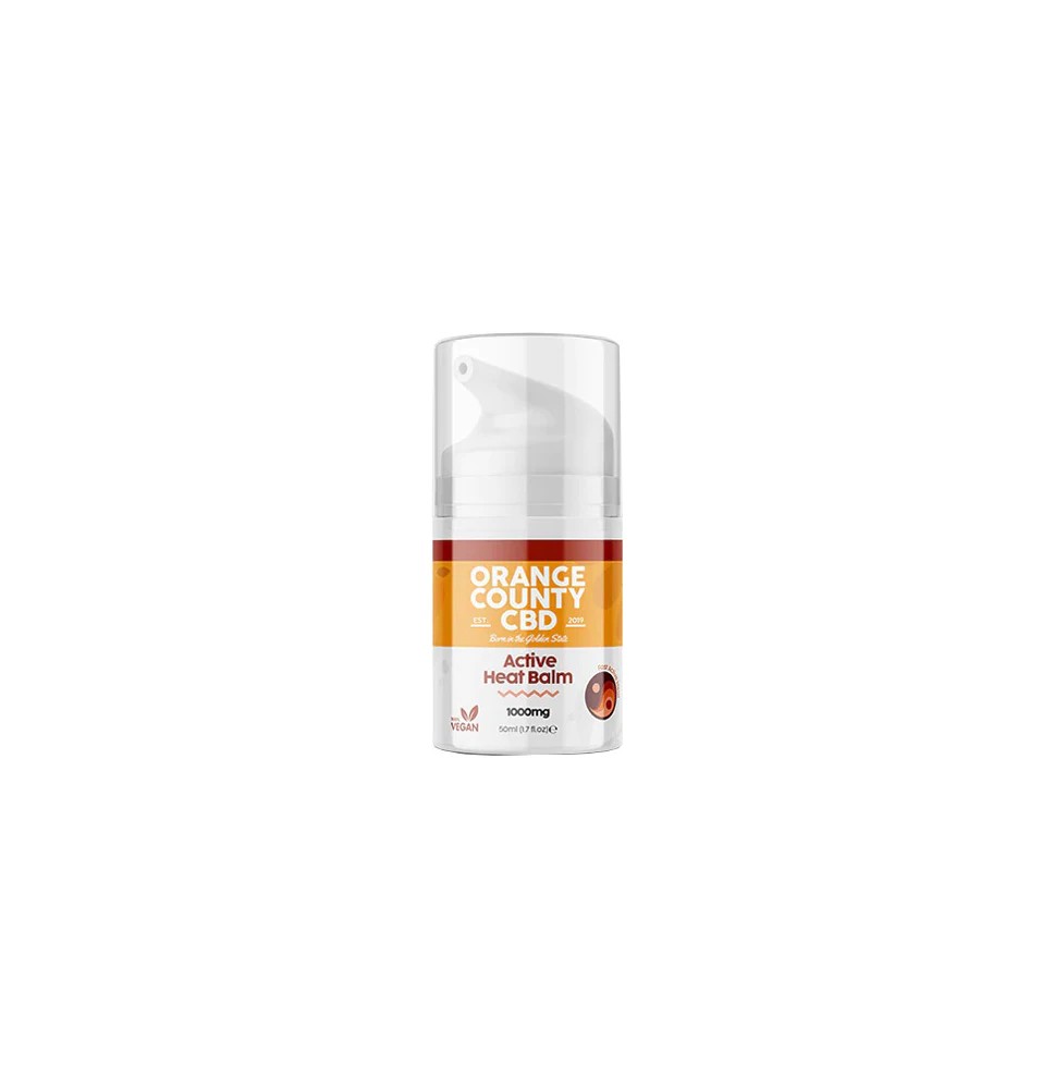 Orange County CBD 1000mg Active Heat Balm 50ml