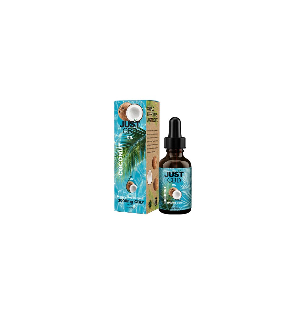 Just CBD 3000mg Coconut Oil Tincture - 30ml