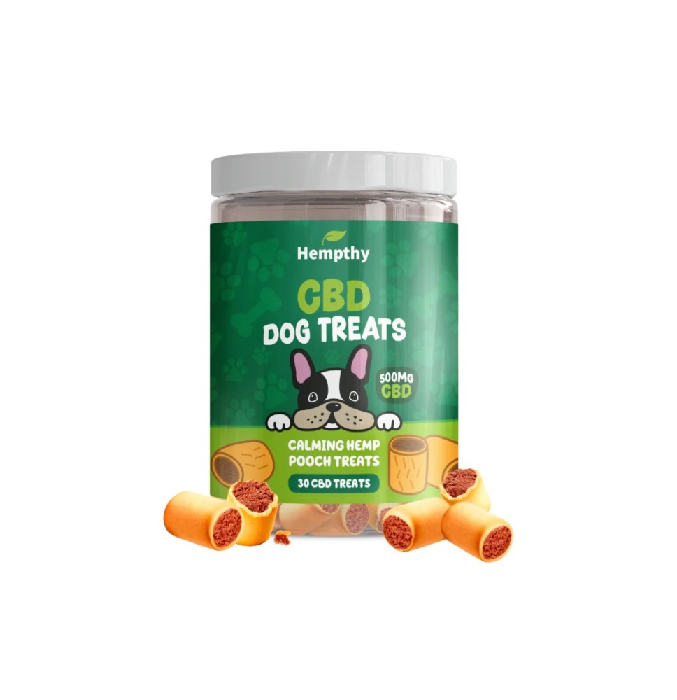Hempthy 500mg Calming Hemp Dog Treats - 30 Treats