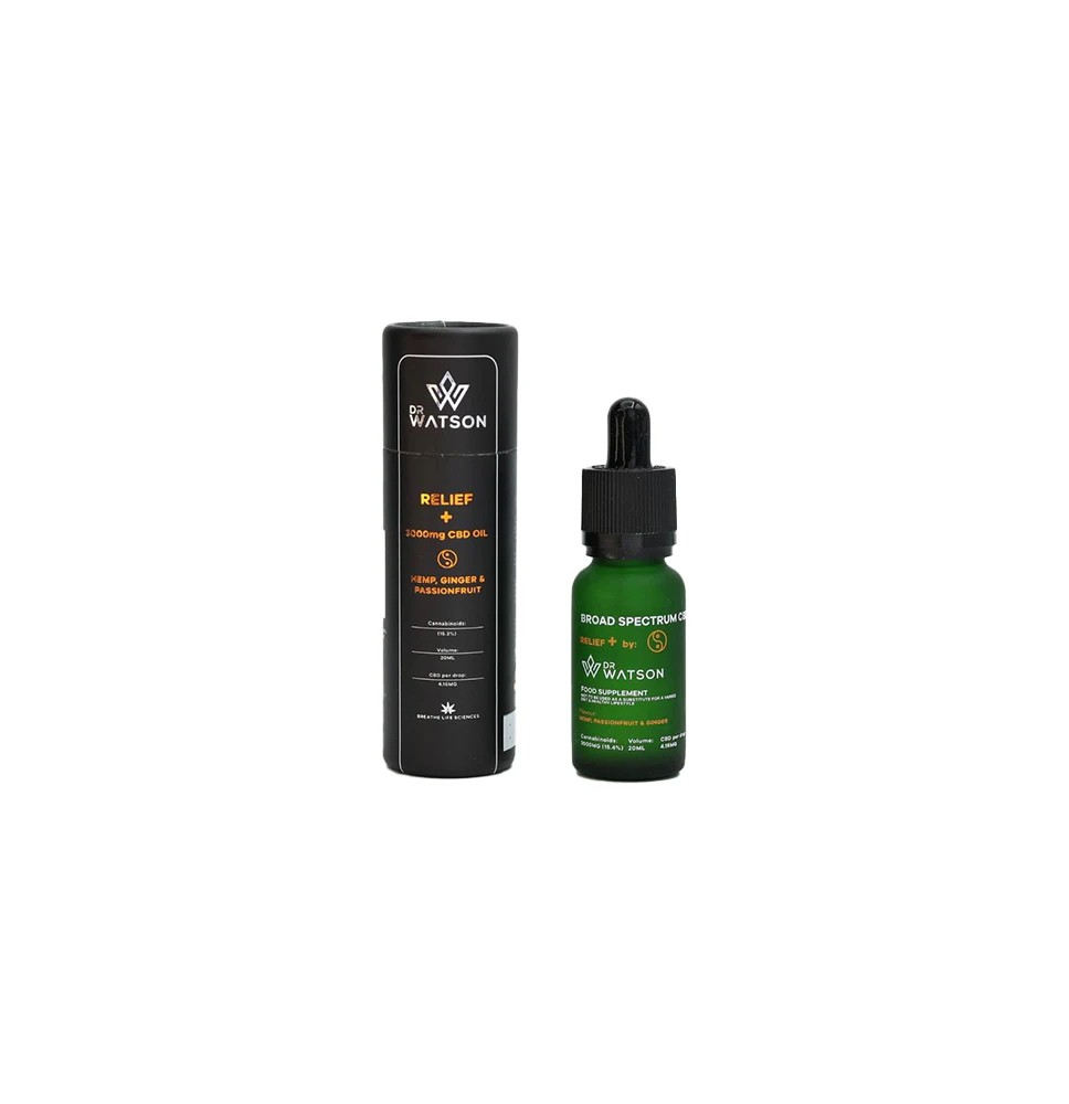 Dr Watson 3000mg Broad-Spectrum Relief CBD Oil 20ml