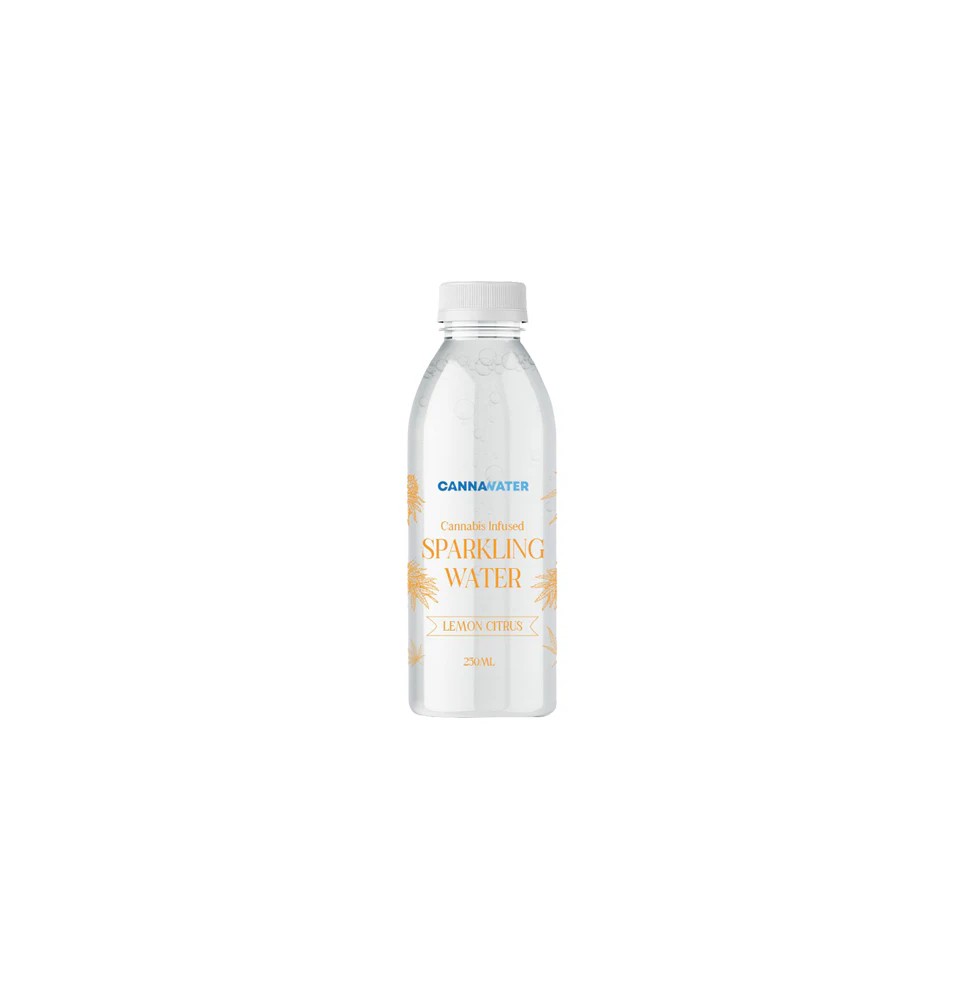 Cannawater Cannabis Infused Lemon Citrus Sparkling Water 250ml
