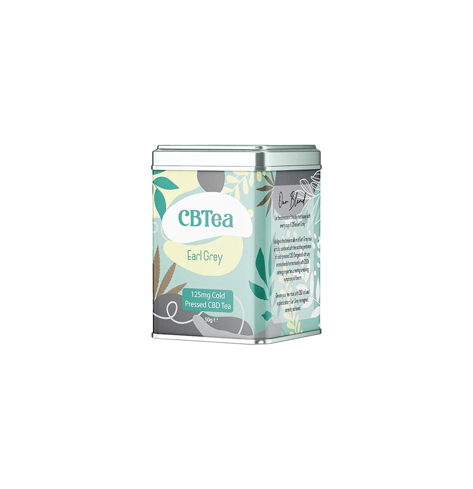 CBTea 125mg Cold Pressed Full Spectrum CBD Earl Grey - 50g
