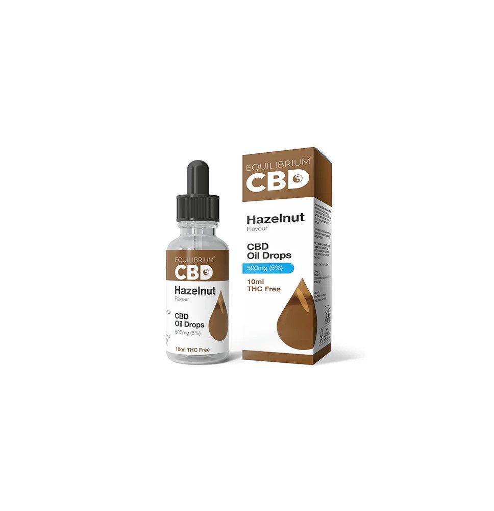 500mg Equilibrium CBD Oil 10ml - Hazelnut Flavour