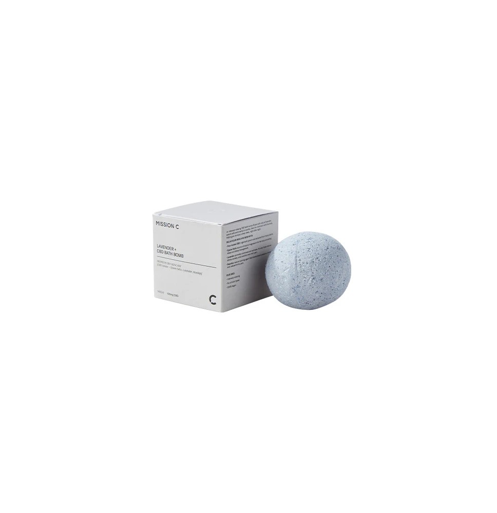 Mission C Lavender + 100mg CBD Bath Bomb - 140g
