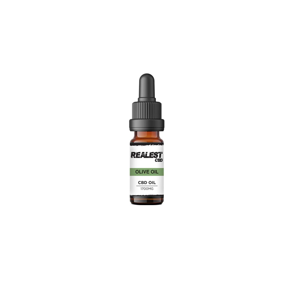 Realest CBD 1700mg Broad Spectrum CBD 10ml Olive Oil (BUY 1 GET 1 FREE)